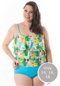 Tropicana 2 Tone One Piece with Tummy Control D cup